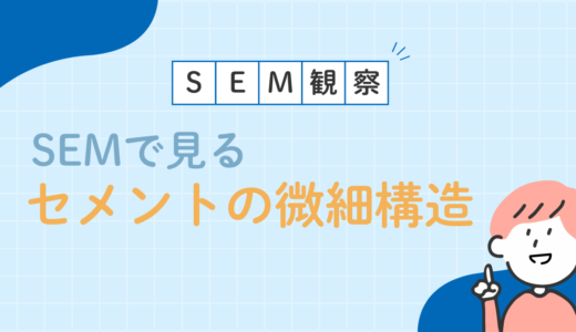 SEMで見るセメントの微細構造