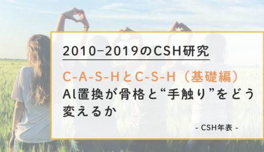 2010–2019｜C-A-S-Hの基礎：AlがC-S-Hに入ると何が起きる？橋かけ置換・Ca/Si依存をNMRで整理